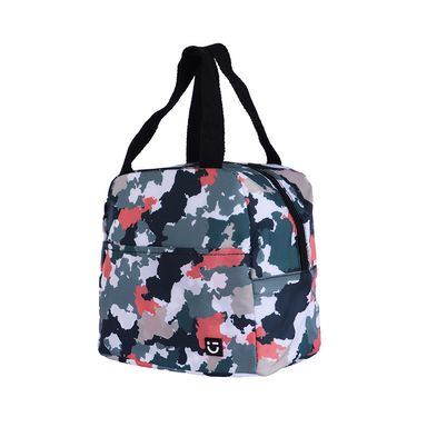 Lonchera Camuflage Serie Miniso Verde con Rosa