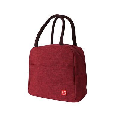 Lonchera Bolsillo al Frente Serie Miniso Rojo Quemado