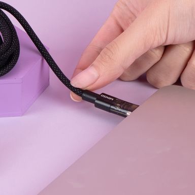 Cable de Carga Tipo C a Tipo C Serie Miniso Negro