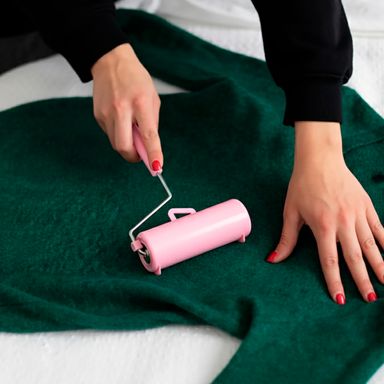 Rodillo Quitapelusas Grande Serie Miniso Rosa