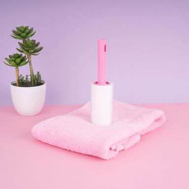 Rodillo Quitapelusas Pequeño Serie Miniso Rosa