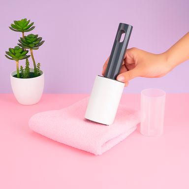 Rodillo Quitapelusas Pequeño Serie Miniso Gris