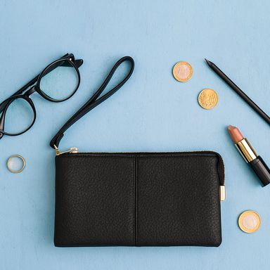 Bolso Multiuso con Asa de Mano Granulado Serie Miniso Negro