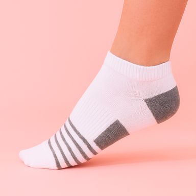 2 Pares de Medias Deportivos para Mujer Serie Miniso Gris y Negro