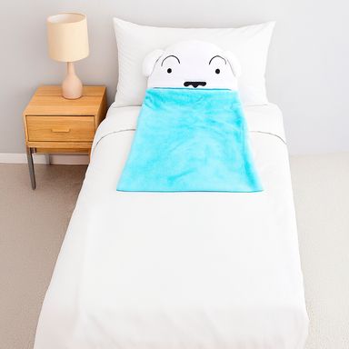 Manta con Capucha Shiro Nohara Serie Crayon Shinchan