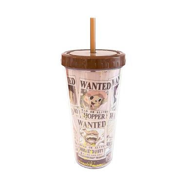 Vaso de Doble Pared con Pitillo 420 Ml Serie One Piece Café