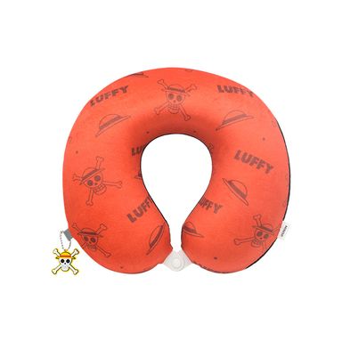 Almohada de Viaje para El Cuello Luffy Serie One Piece Rojo