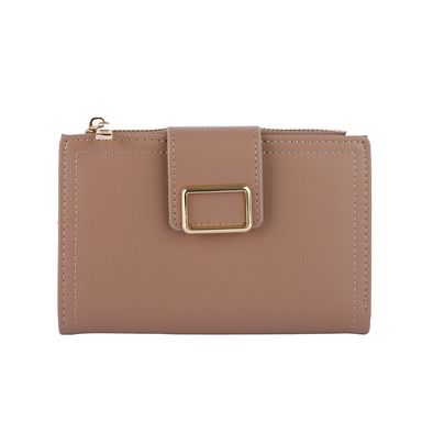 Cartera para Mujer Mediana con Hebilla Cuadrada Serie Miniso Khaki