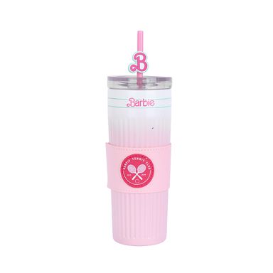 Vaso de Doble Pared con Pitillo 500 Ml Serie Barbie