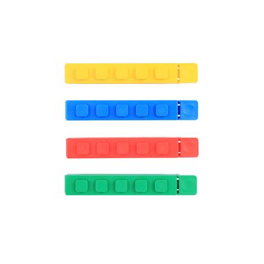 Clips para Sellar Alimentos Serie Building Blocks 4 Piezas