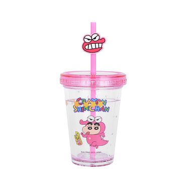 Vaso de Doble Pared 320 Ml Shinnosuke Serie Crayon Shinchan Rosa