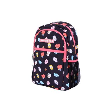 Maleta Estampada Serie Bt21 Baby Rosa Negro