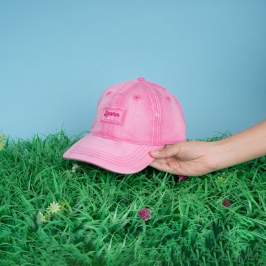 Gorra de Beisbol Desgastado Bordado Learn Rosa