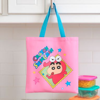 Bolsa de Compras Shinnosuke Nohara Serie Crayon Shincha Rosa