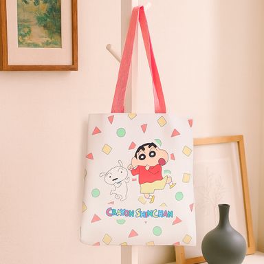 Bolsa de Compras Shinnosuke Nohara Serie Crayon Shincha Beige