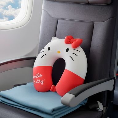 Almohada de Viaje para el Cuello Serie Clasica de Hello Kitty Sanrio