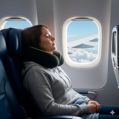 Almohada de Viaje para el Cuello Serie Black & White