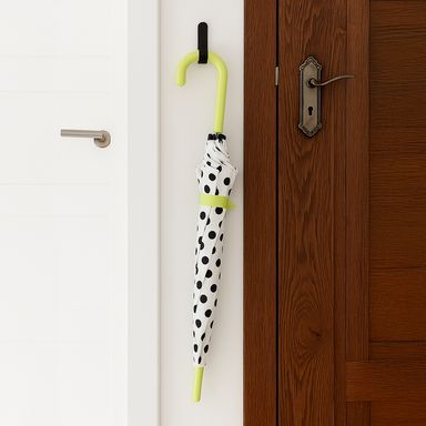 Sombrillas Estampado de Puntos con Mango Largo Serie Black & White