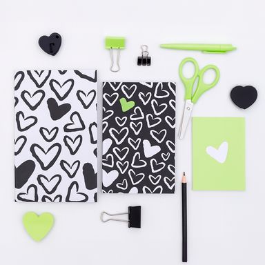 Set de Cuadernos Cosido 32 Hojas Serie Black & White