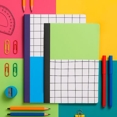 Set de Cuadernos Cosido 32 Hojas Serie Black & White