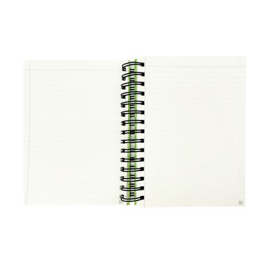Cuaderno Argollado con Banda Serie Black & White Verde
