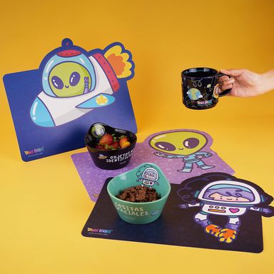 Taza con Aza 400 Ml Serie Vania Bachur Negro