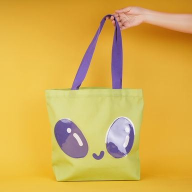 Bolsa de Compras Cara de Alien Serie Vania Bachur