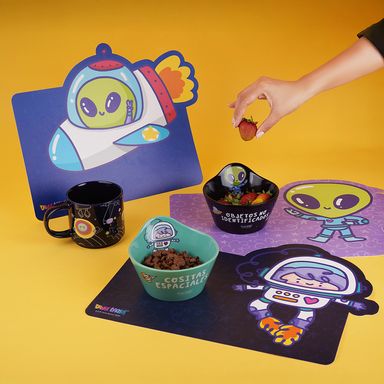 Tazon 400 Ml Astronauta Serie Vania Bachur Azul