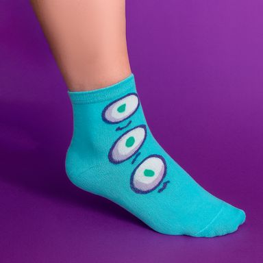 Medias 3 Pares Serie Vania Bachur Alien Colores Variados