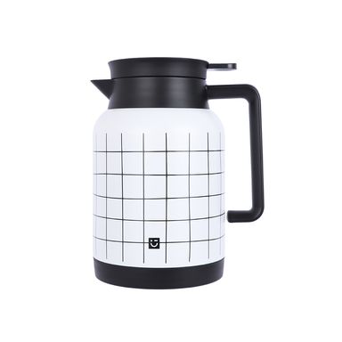 Taza con Asa 1500 Ml Serie Black & White Blanca