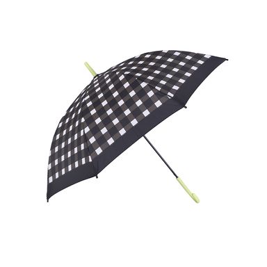 Sombrillas Estampado de Cuadros con Mango Largo Serie Black & White