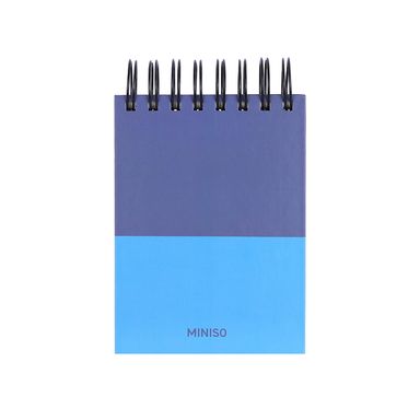 Libreta Argollada Serie Black & White Azul Claro y Oscuro