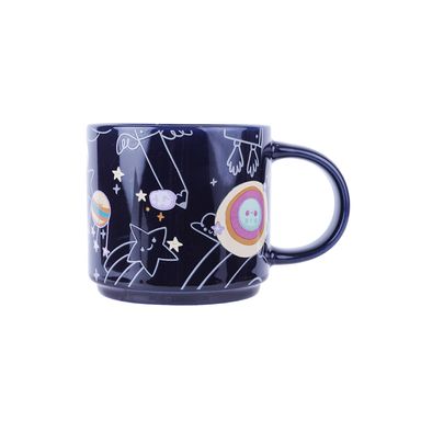 Taza con Aza 400 Ml Serie Vania Bachur Negro