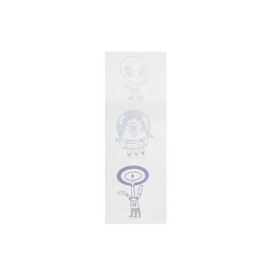 Stikers Aliens 2 Hojas A Serie Vania Bachur