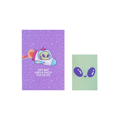 Set de Cuadernos Aliens Serie Vania Bachur 2 Unidades
