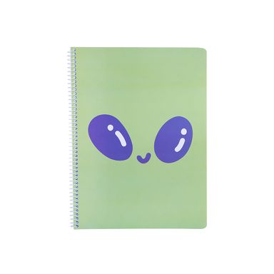 Cuaderno Argollado Alien Serie Vania Bachur Verde