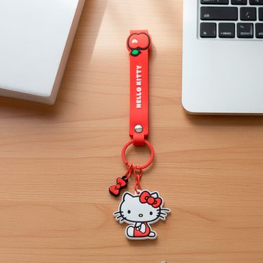 Llavero Hello Kitty Apple Serie Sanrio Rojo