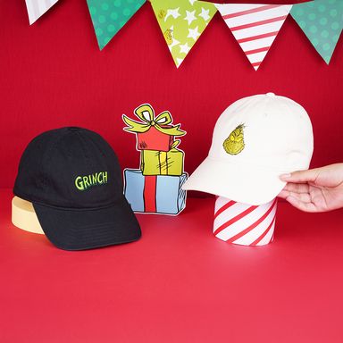 Gorra de Beisbol Bordada Serie The Grinch Negro