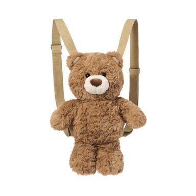 Maleta Infantil Oso de Peluche Café