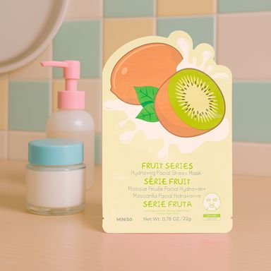 Mascarilla Facial Hidratante Aroma a Yogur de Kiwi Serie Fruit