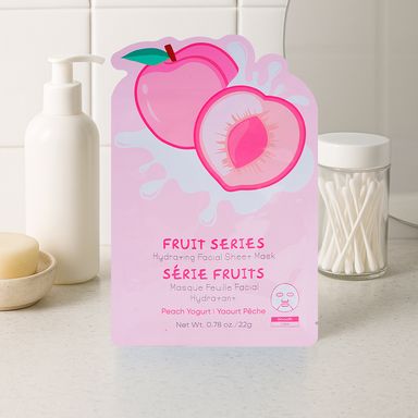 Mascarilla Facial Hidratante Aroma a Yogur de Durazno Serie Fruit