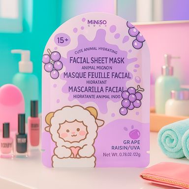 Mascarilla Facial Hidratante Uva Serie Cute Animal