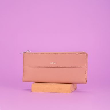 Cartera Mujer Lisa Serie Miniso Rosa