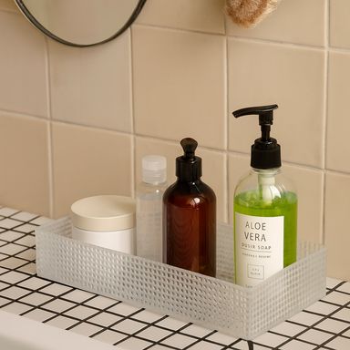 Caja de Almacenamiento con Apariencia de Cristal