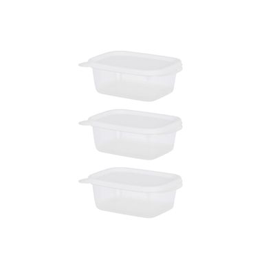 Contenedor para Alimentos 500 Ml 3 Unidades Serie Simple Kitchen Blanco