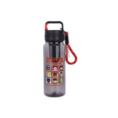 Botilito con Pitillo 850 Ml Serie Stranger Things Negro