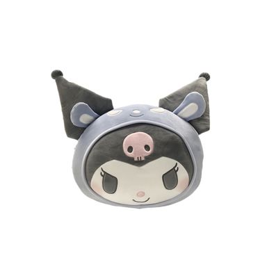 Almohada Cabeza de Kuromi Serie Sanrio
