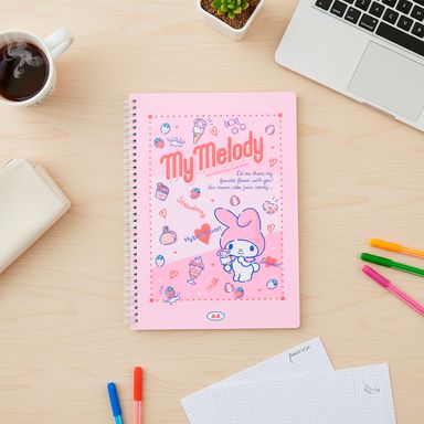 Cuaderno Retro A4 Arollado My Melody Serie Sanrio