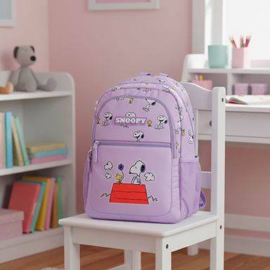 Maleta Grande Serie Snoopy Morada
