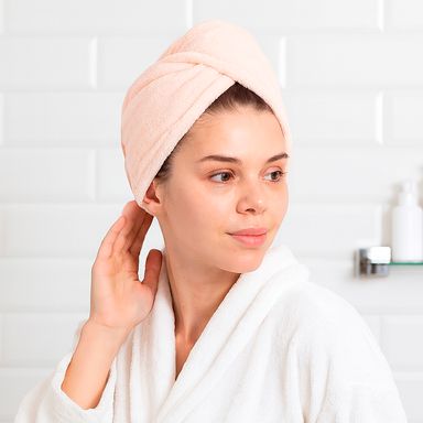 Toalla Antibacteriana para el Cabello Gruesa Serie Miniso